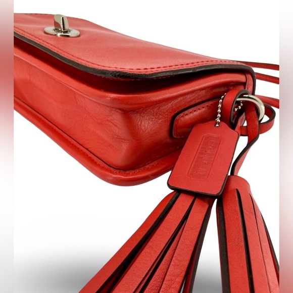 Coach Y2K Legacy Dinky Penny Shoulder Purse Crossbody Carnelian Red | 19914 - Picture 6 of 16